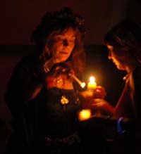 Ann Weller - Candle Lighting - Winter Solstive 2006